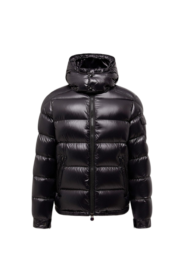 Maya Glossy Short Hooded Down Coat